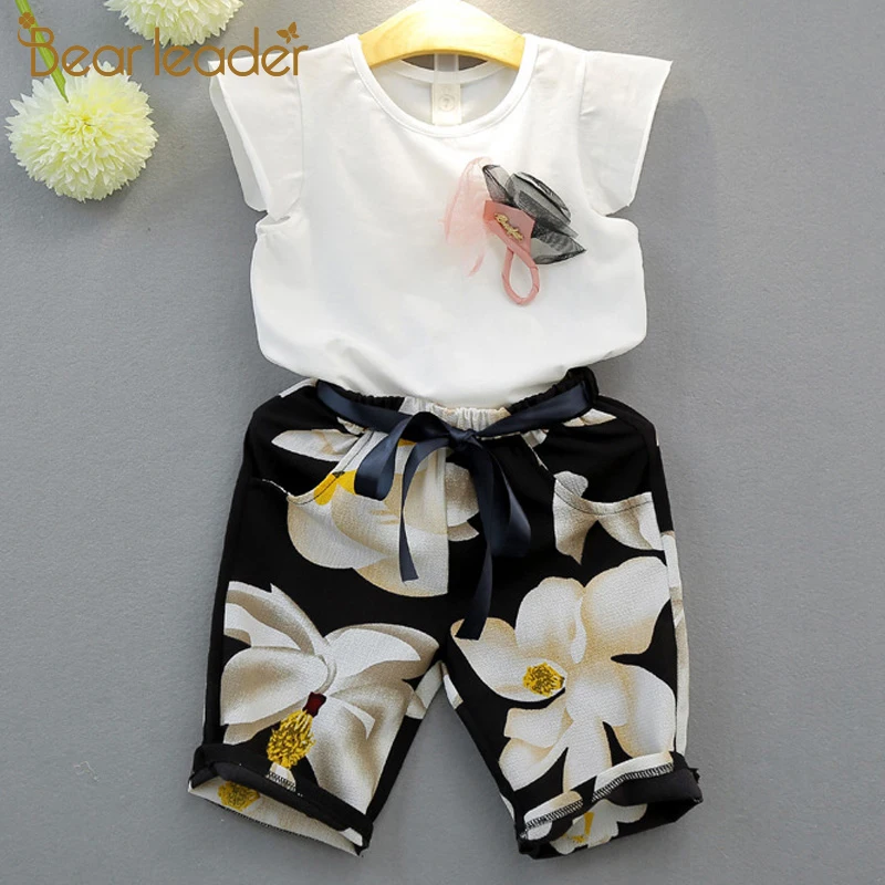 

Bear Leader Casual Girls Sets Summer Girl Child Sleeveless Clothes Fashion T-shirt Pants Sets Toddler Girl Clothes Girls Outfits