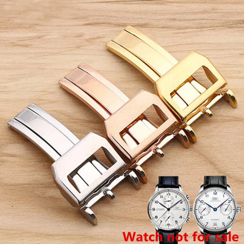 

Watch accessories strap buckle for IWC folding buckle pilots Portugal series leather strap buckle 18mm
