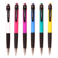 12 шт./лот, Высококачественная Выдвижная шариковая ручка 0,7 мм, синие высококачественные чернила, удобная ручка, отличное написание Aihao AH-505