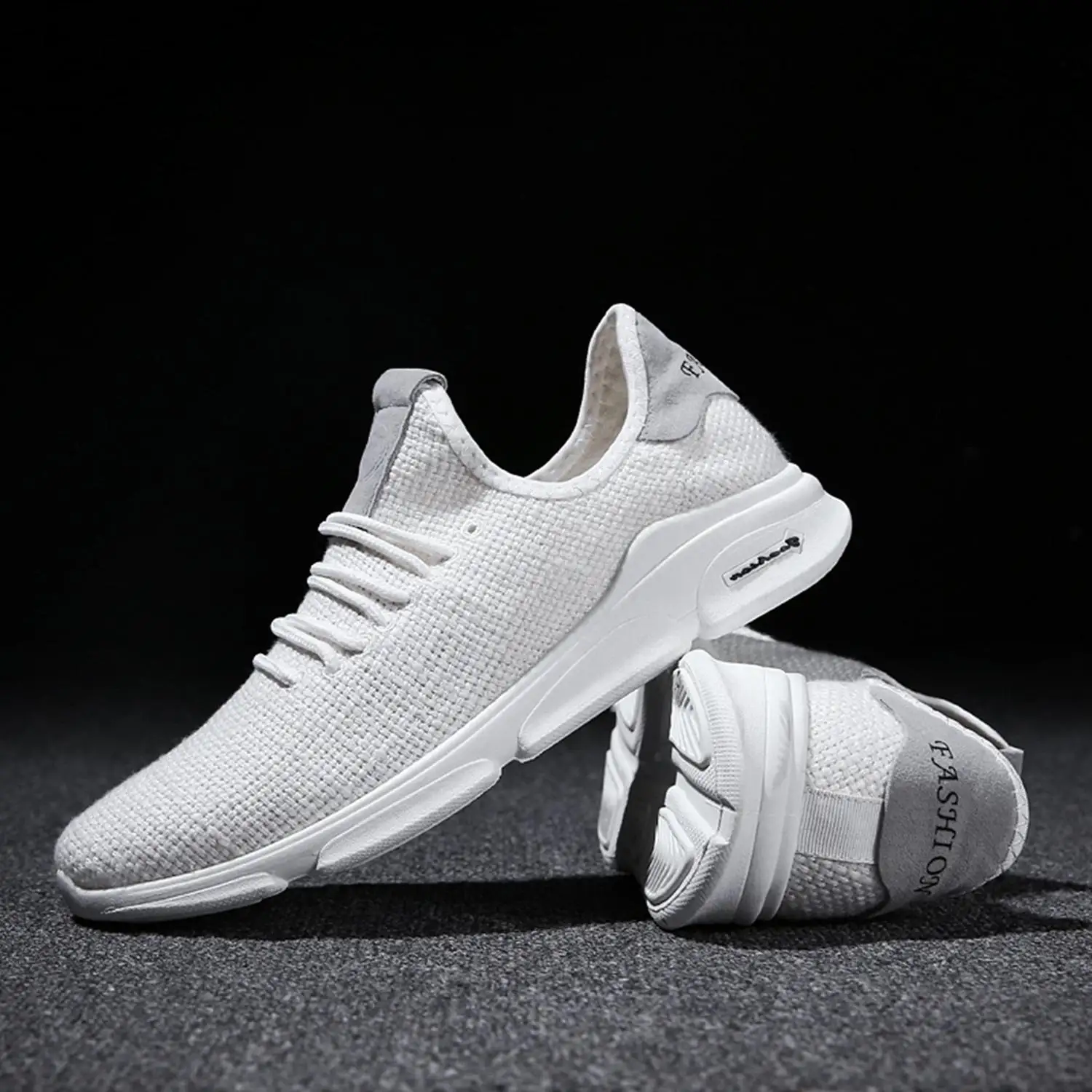 LGFM-Льняная сетчатая дышащая мужская обувь для бега, мужские кроссовки для прогулок, удобные кроссовки для бега, мягкие, удобные для носки на весну/лето