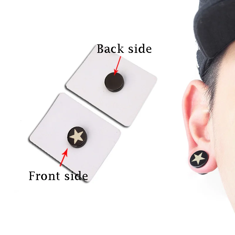 Men Women Ear Clip Earrings Clip Earrings Ear Clip Magnetic Earrings Ear Accessories Magnetic Clip-on Earrings No Pierced Non-piercing Earcuff Ear Clip Earrings Without Piercing Fashion pop punk jewelry
