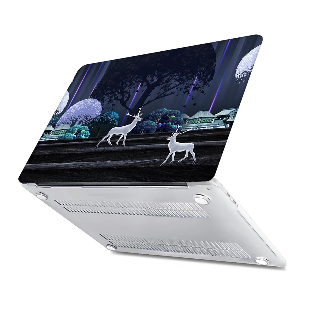 Кристальный чехол для Macbook Air Pro retina 11 12 13 15 Touch Bar сумка ноутбука 2018 A1932 крышка