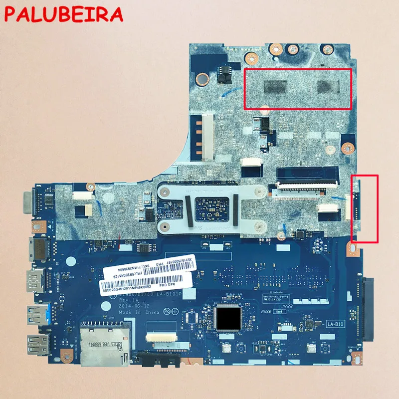 PALUBEIRA ZIWB0/B1/E0 LA-B101P материнская плата для Lenovo B50-30 Материнская плата ноутбука с чипом видеокарты протестирована работа