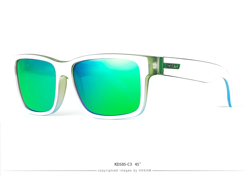 9 видов цветов металлическая петля поляризованных солнцезащитных очков Для мужчин спортивные очки Для женщин солнцезащитные очки KDEAM