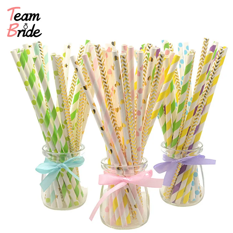 

Team Bride 25pcs Bride to be Straws DIY Craft with Letter Hen Bachelorette Wedding Decoration Bride To Be Party Supplies Drop