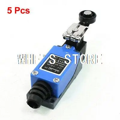 

5 Pcs ME-8104 Rotary Plastic Roller Lever Arm Limit Switch for CNC Mill Plasma