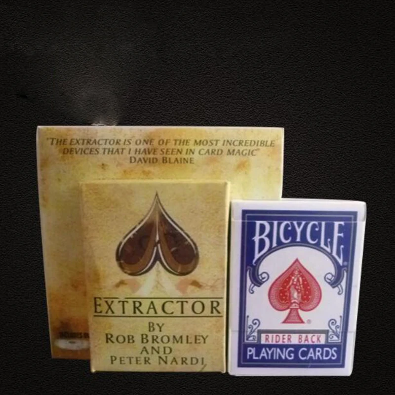 

Extractor card deck with DVD instructions magic tricks Close-Up Street Magical Card Case for deck magic props