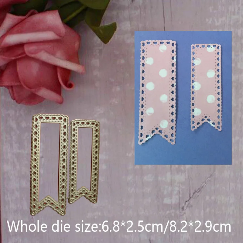 

tag heart edge fish tail flag Metal Steel Cutting Embossing Dies For Scrapbooking paper craft home decoration Craft