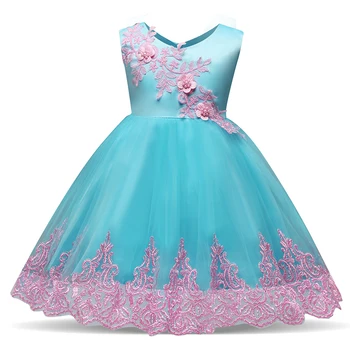 

Newborn Baby Birthday Flower Gown Toddler Girl Baptism Costume Flower Girl Wedding Dress Little Princess Christening Dresses