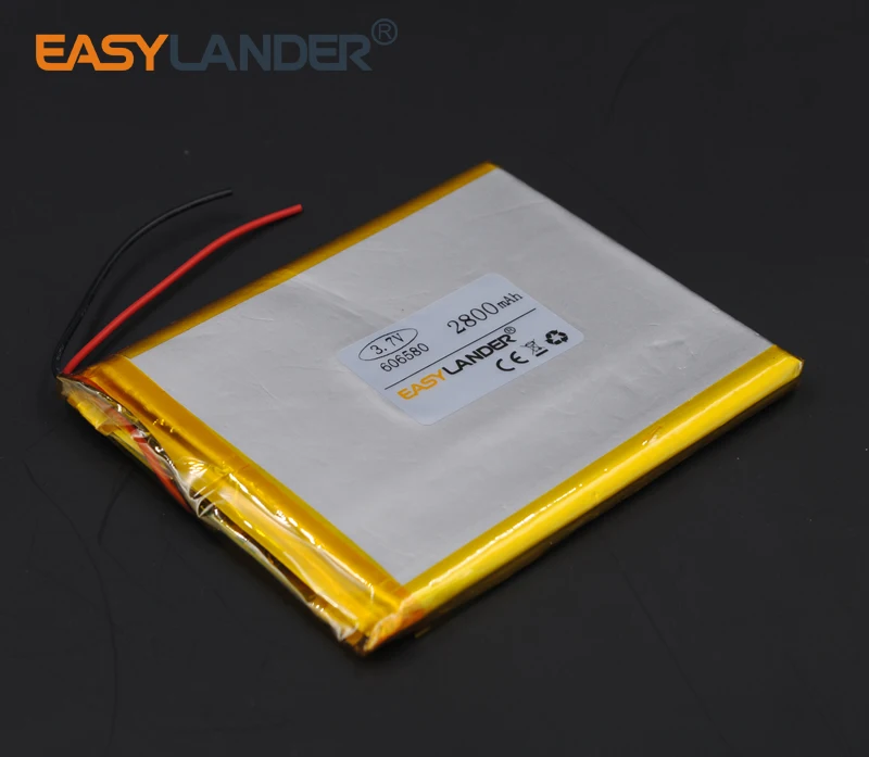 6x65x80mm 3 7V 2800mAh Rechargeable li Polymer font b Li ion b font font b Battery