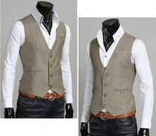 Custom Made Gray Mens Waistcoats Slim Fit Wedding Prom Dinner Suit Vests Men Gilet Best Man Vest chaleco hombre homem colete