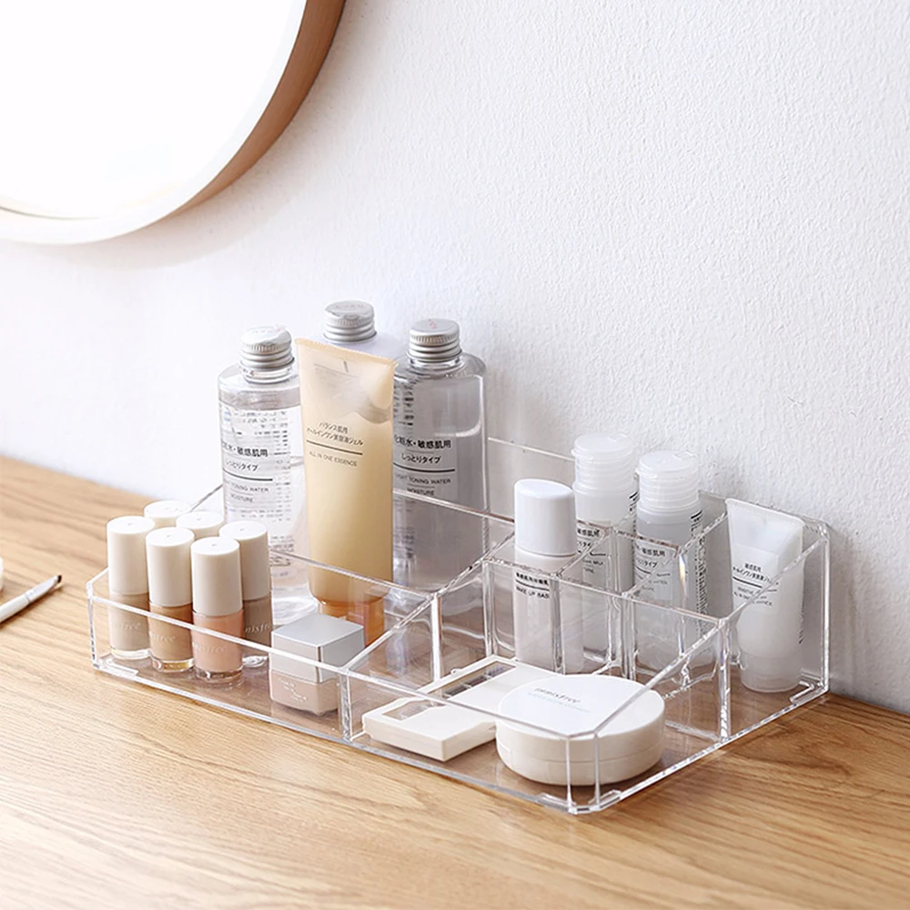 

2018 New Acrylic Makeup Storage Box Skincare Storage Box Desktop Collection Box Bathroom Storage