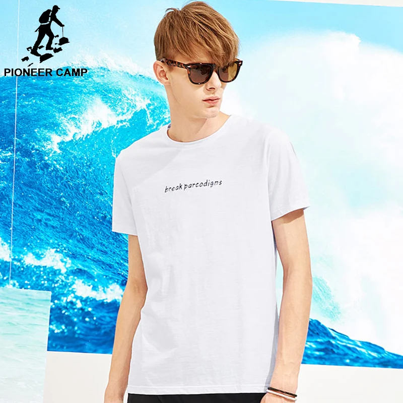 

Pioneer Campsummer men Contracted style t shirt brand-clothing casual short sleeve tshirt ADT801069