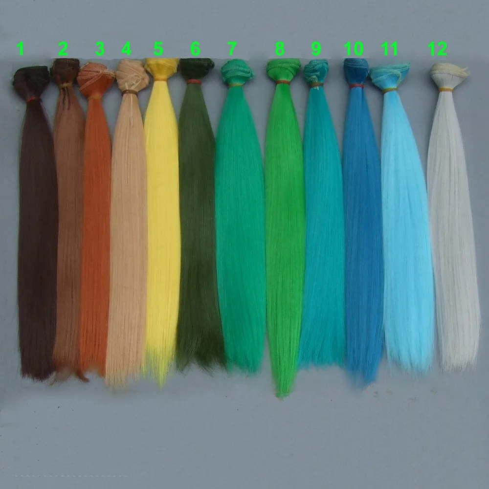 

30cm doll hair straight doll trees diy doll wigs for Handmade Interior Textile heat resistant doll wigs