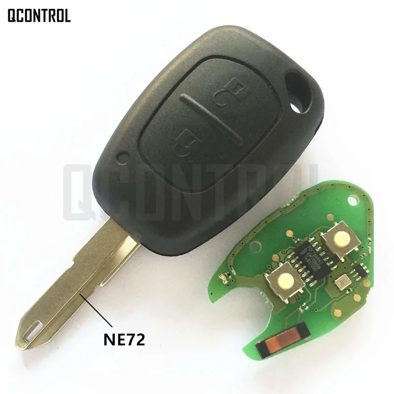 

QCONTROL Car Remote Key Fit for Renault VIVARO MOVANO TRAFFIC MASTER KANGOO PCF7946 Chip 433MHZ NE72 Blade