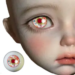 1 пара китайский красный bjd глаза для кукол для bjd куклы s игрушки sd глазного яблока для 1/3 1/4 1/6 14 мм 16 мм 18 мм 20 мм 22 мм акриловые глаза для кукол