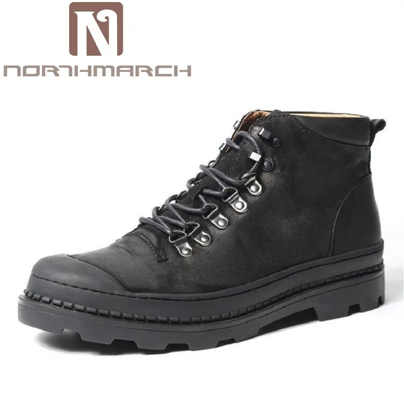 

NORTHMARCH Men Shoes High Quality Genuine Leather Men Ankle Boots Luxury Fashion Shoes Vintage Winter Men Boots Botas De Hombre