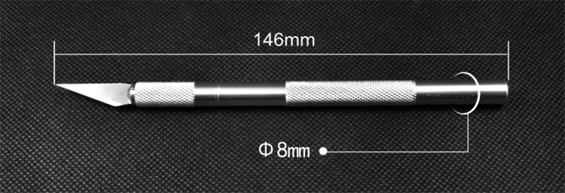 1 компл. Нескользящие металла скальпель Ножи Инструменты комплект резак гравировка Craft Ножи для шашлыков+ 5 шт. лезвие DIY ремонт ручные инструменты