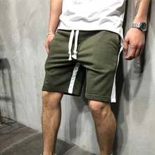 Брендовые летние новые мужские шорты кэжуал фитнес однотонные шорты Свободные эластичные талии дышащие пляжные шорты модные брендовые мужские