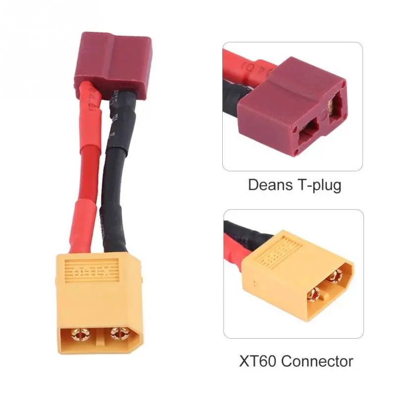 PVC Deans стиль Т образный Разъем гнездо к XT60 Мужской Кабель адаптер провод для RC