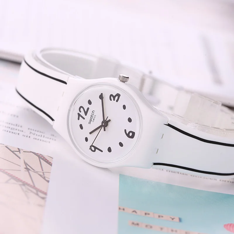 Часы Swatch леди серии для отдыха Мода кварцевые женские часы LW162|Женские часы| |