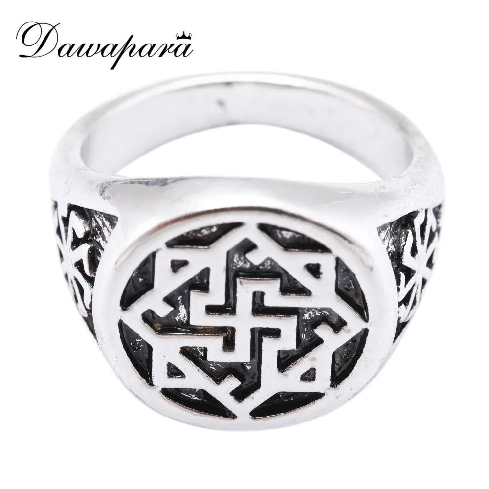 Dawapara Slavic Kolovrat Valkyrie Viking Gothic Ring Female Mens Rings ...