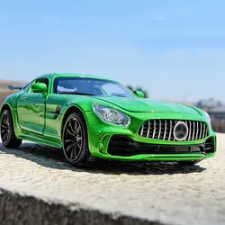 1:32 Масштаб сплава спортивный автомобиль модель Горячая AMG GT GTR литой автомобиль колеса игрушки развивающие звуковое освещение гоночный