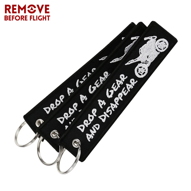 Fashion Motorcycle Key Chain Bijoux Keychain for Cars and Motorcycles Keychains Tag Embroidery Key Fobs OEM ATV Car Key Chain