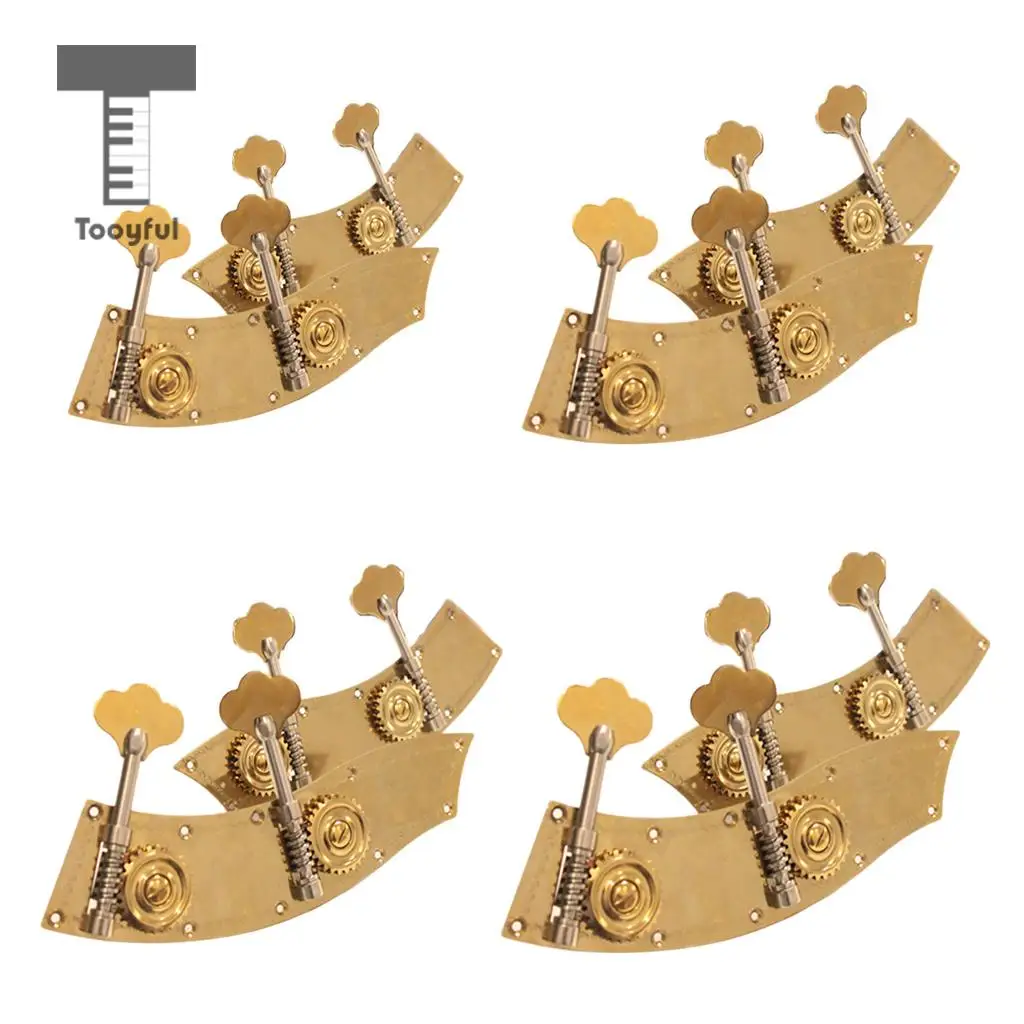 1 Set 2pcs Upright Double Bass Tuning Pegs Tuners Machine Heads Musical Stringed Instrument Accessories