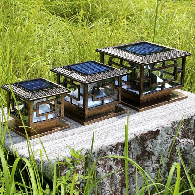 LED lighting source long working time solar pillar light D25*H22cm Garden Sets Free shipping dropshipping LED lighting source long working time solar pillar light D25*H22cm Garden Sets Free shipping dropshipping