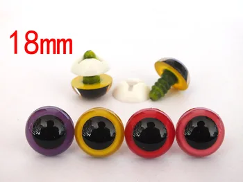 

Hot Sale Colorful 40PCs 18mm Plastic Safety Eyes For Teddy Bear