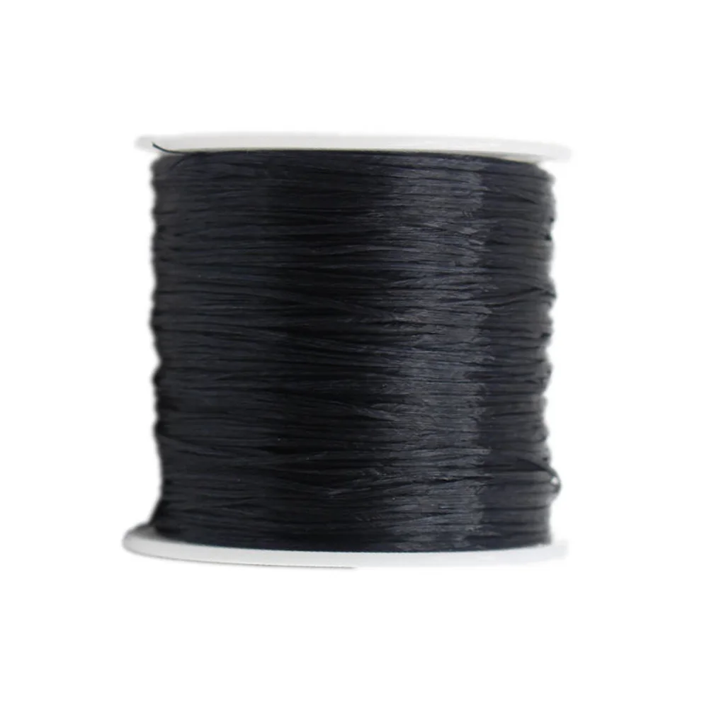 DIY Вощеная швейная нить сшитая Кожа ремесло браслет аксессуары Пряжа - Цвет: black