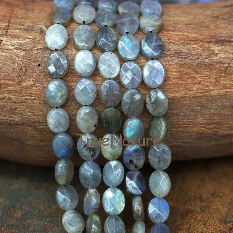 20170926-BE6363- Faceted Oval Shape Beads Labradorite Beads--0g_5