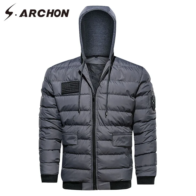 S.ARCHON Tactical Military Jacket Men Cotton Warm Thick Windproof Army Clothing Jacket Solid Casual Hoodie Windbreakers Male S.ARCHON Tactical Military Jacket Men Cotton Warm Thick Windproof Army Clothing Jacket Solid Casual Hoodie Windbreakers Male