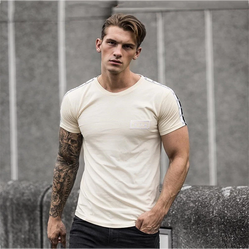 Sport Clothing Fitness Running Tshirt Men Brand Extend Tshirt Summer