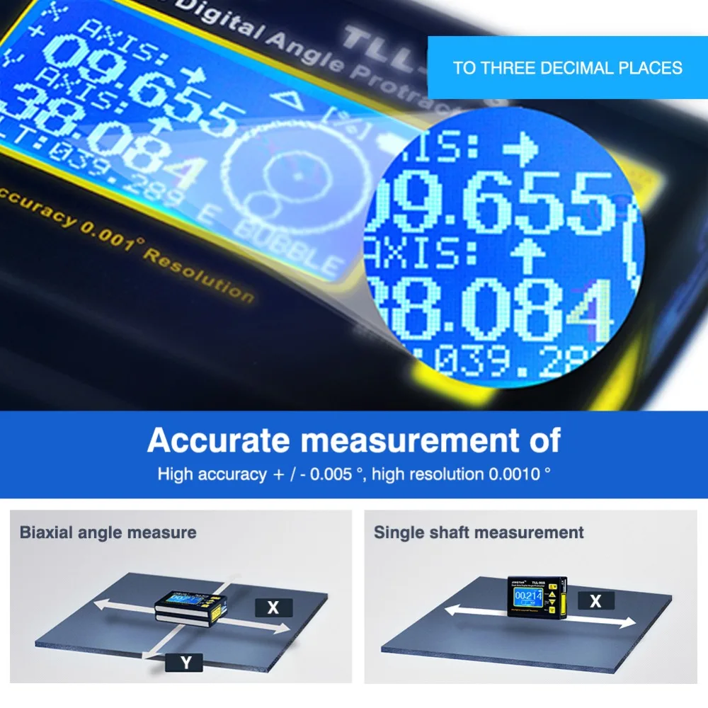 High precision High resolution Angel Meter large Screen LCD Laser Marking Charging Function Magnet Adsorption Function For PLC (1)