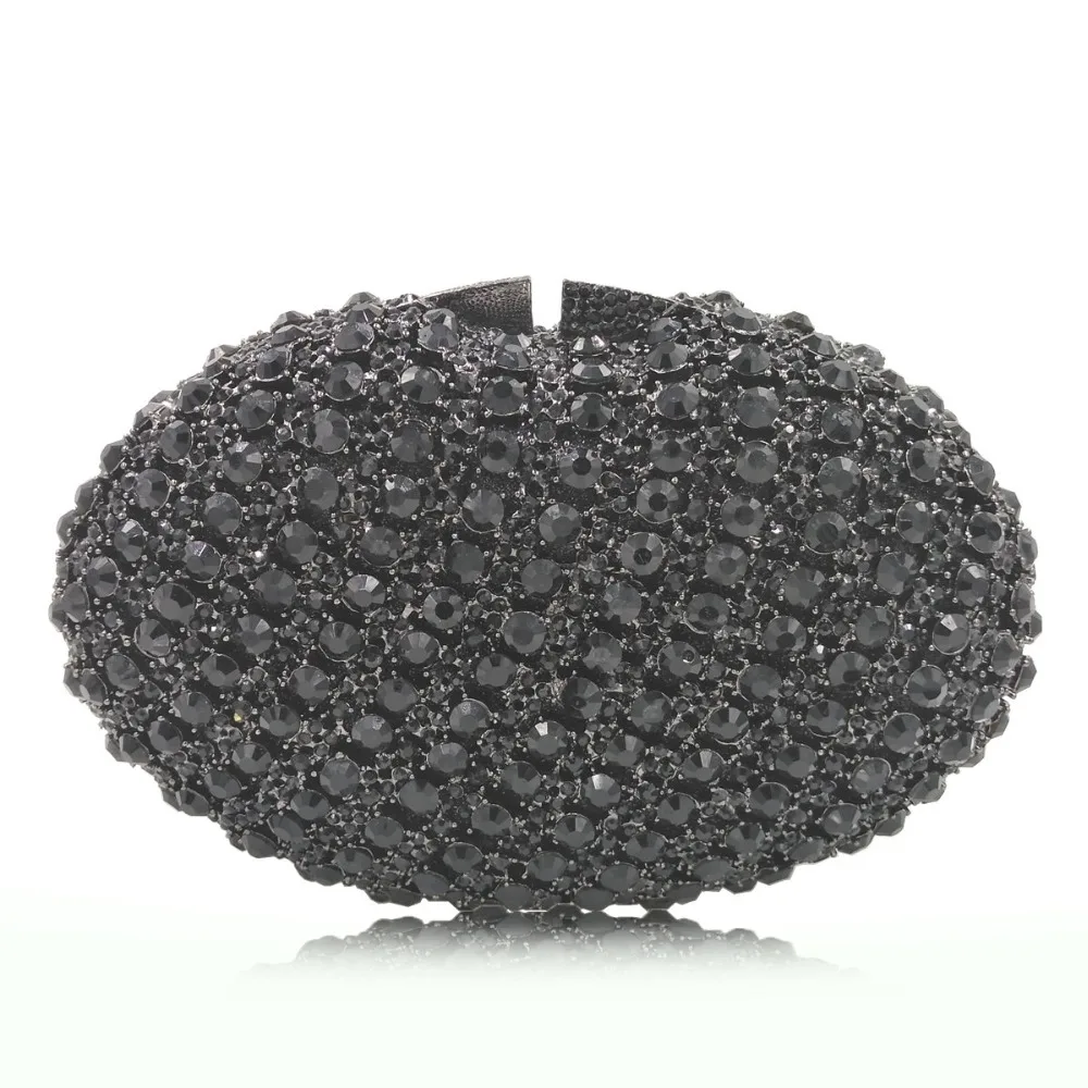 

Luxury Evening Clutch Bags Black Rhinestone Women Party Purse Fashion Crystal Ladies Evening Bag Clutches Dinner Ball Handbags