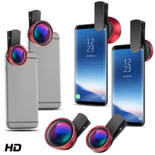 Портативный 0.5X сверхширокоугольный объектив 15X макро объектив мобильного телефона клип-на сотовый телефон Камера объектив для мобильного телефона для iPhoneX samsung S8 Android/iOS Универсальный