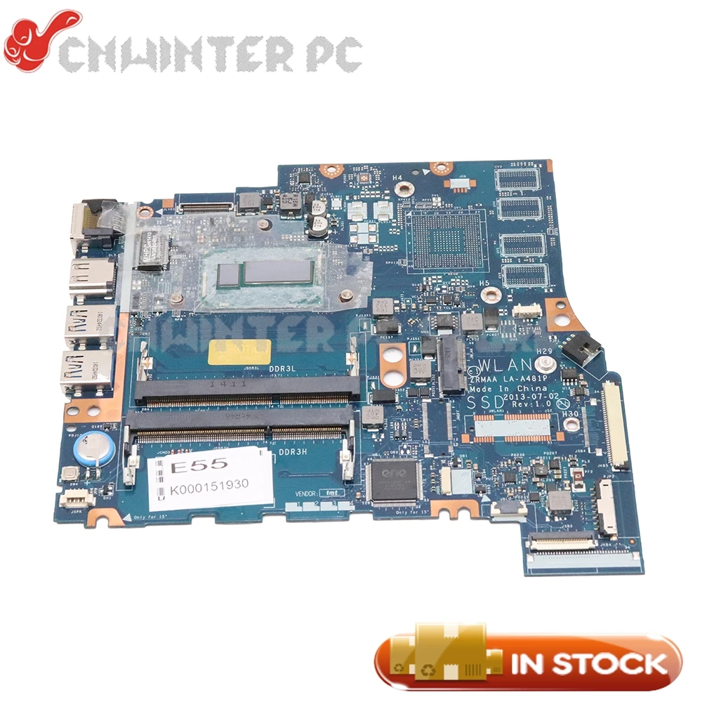 Материнская плата NOKOTION для ноутбука Toshiba Satellite E55 15 6 дюйма ZRMAA LA-A481P K000151930 SR170 i5-4200U