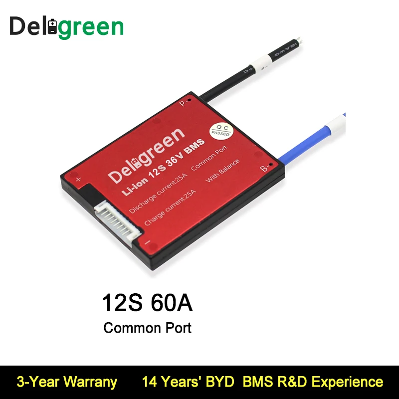 12 S 60A PCM/PCB/BMS 36 V 18650 литиевая батарея 3 2 LiFePO4 для электрического велосипеда и