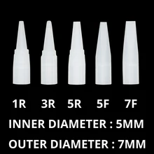 100 шт. Микро лезвие машина татуировки иглы Советы 1R 3R 5R 5F 7F бровей Иглы для татуажа шапки Стерильные Общие Советы Набор татуировка советы 3R