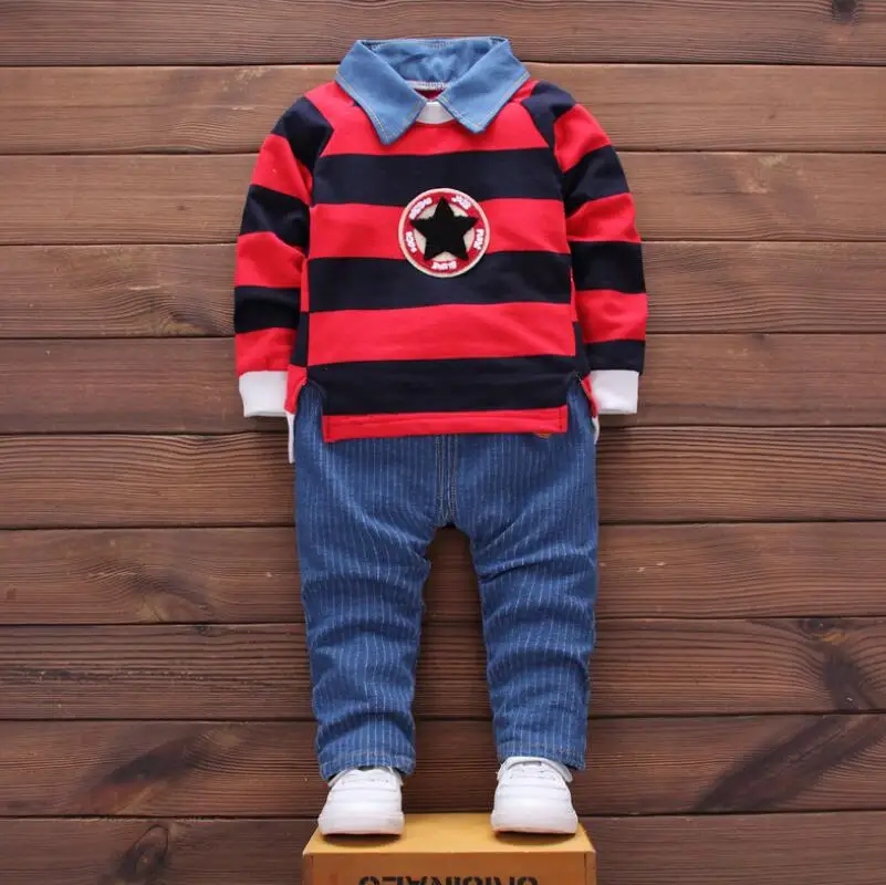 

Kids Autumn Clothes Fashion Letter Printed Girl T-shirt Set Casual Children Clothing Boys Winter Clothes For Kids baby clothe