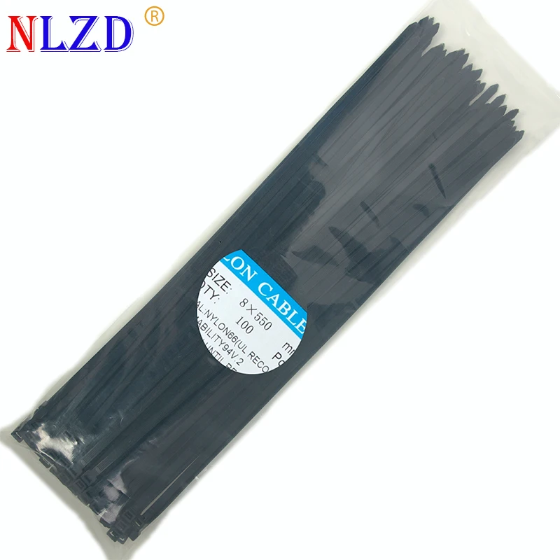50 lb Test 14 Natural Nylon Zip Ties 1000 Pack