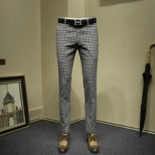 Plaid suit pants