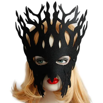 

Halloween Cosplay Mask Christmas Party Big Tree Felt Mask Vintage Face Mask Masquerade Party Accessories