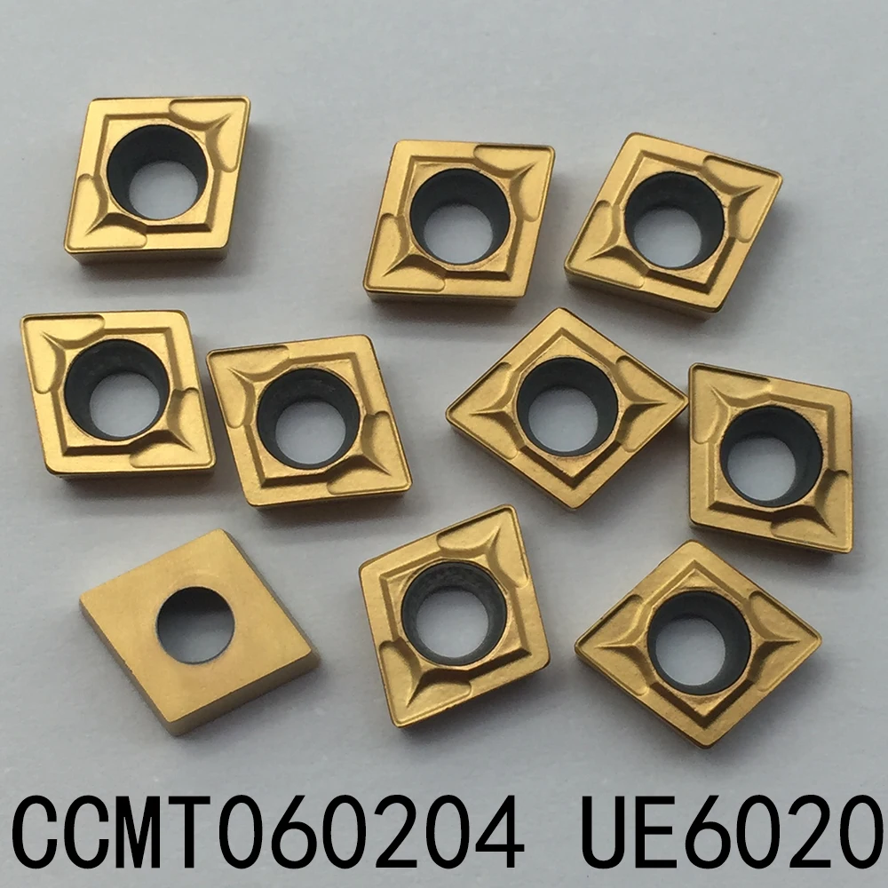 

10~100pcs CCMT060204 CCMT21.51 UE6020 Internal Turning Tools Carbide inserts Cutting Tool CNC Tools Lathe tools Lathe cutter