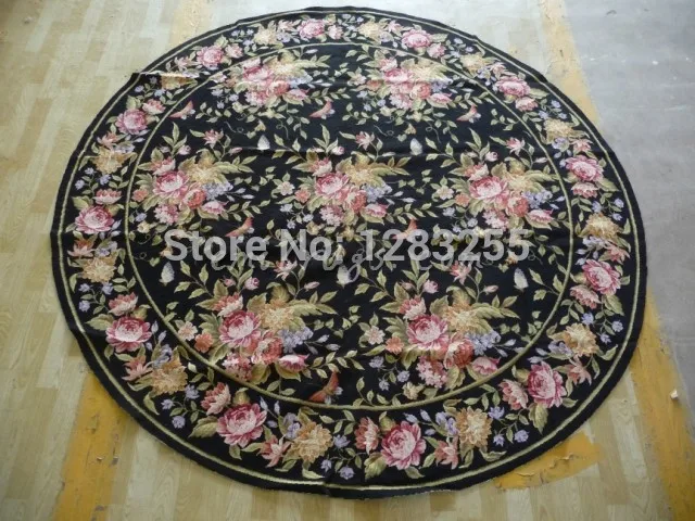 

Hand Stitched Needlepoint Throw Hand-stitched Carpet Woven Table Decor Cushion Cover Rectangular