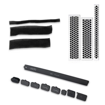 

High Quality Brand New DIY Dust Proof Prevent Cover Case Mesh Jack Stopper Pack Kit for Xbox one slim (S) Game Console