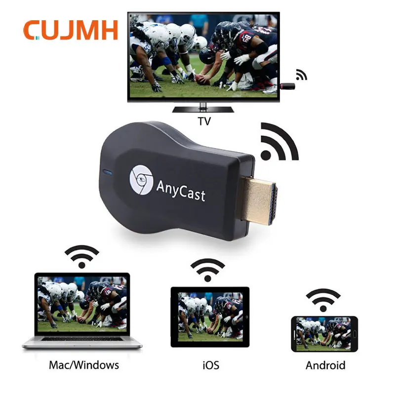 CUJMH ТВ-палка беспроводной HDMI M2 Airplay WiFi Дисплей ТВ Ключ Приемник Miracast для телефона Android ПК PK Chromecast