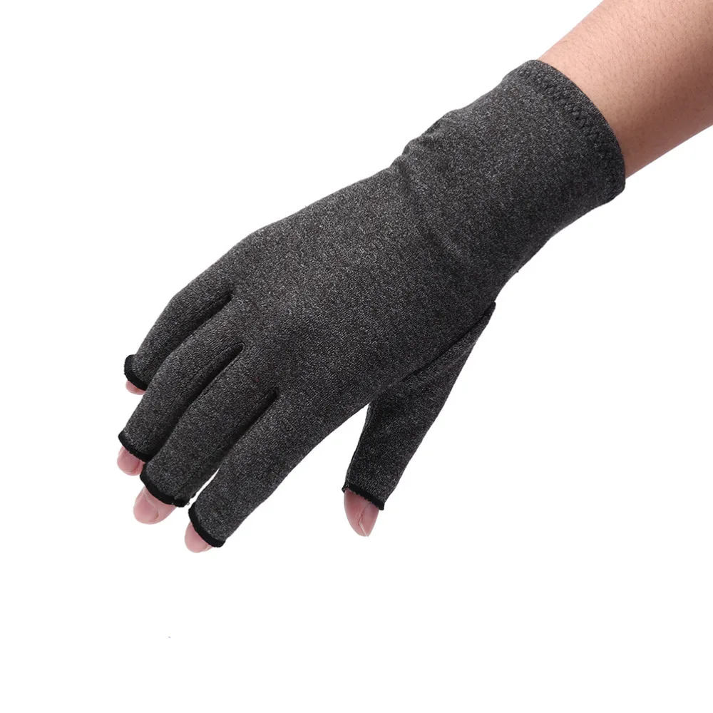 1 Piece Anti Arthritis Copper Fingerless gloves compression therapy